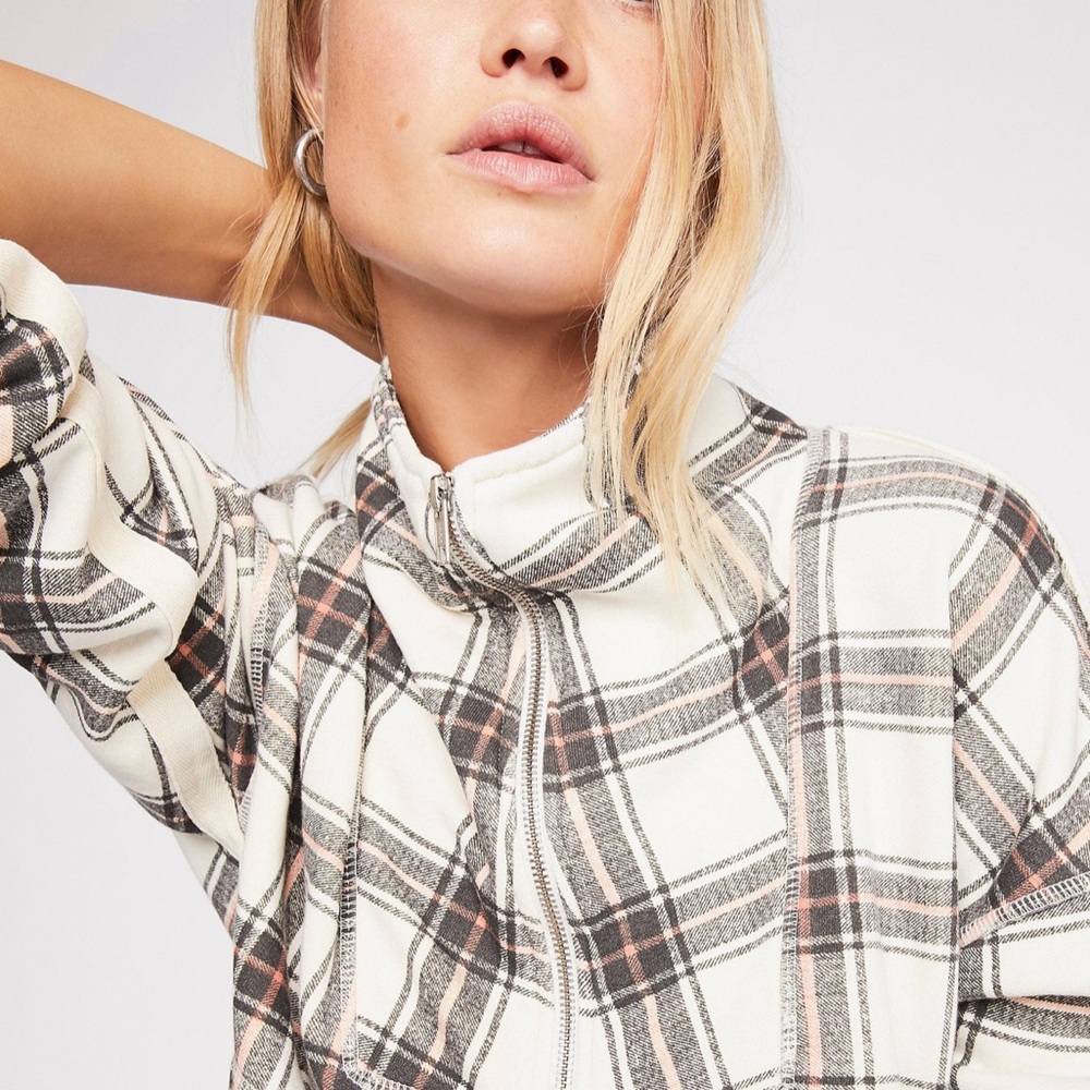 Free People Why Not Zip Thru Pullover